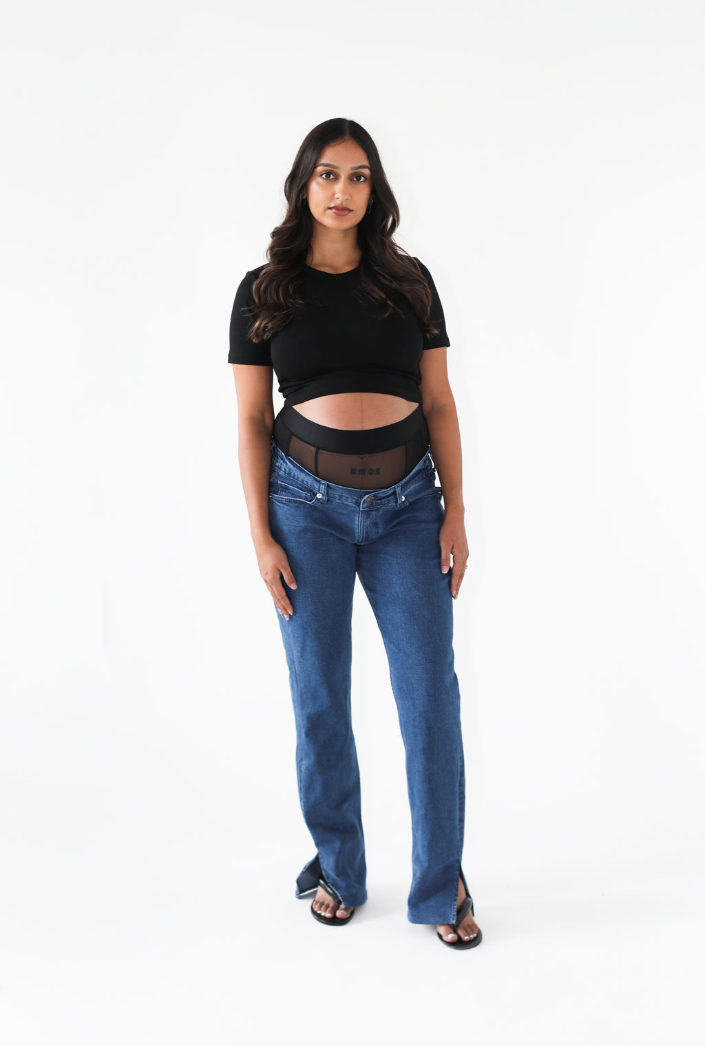 Mesh-Boxer Maternity Jean