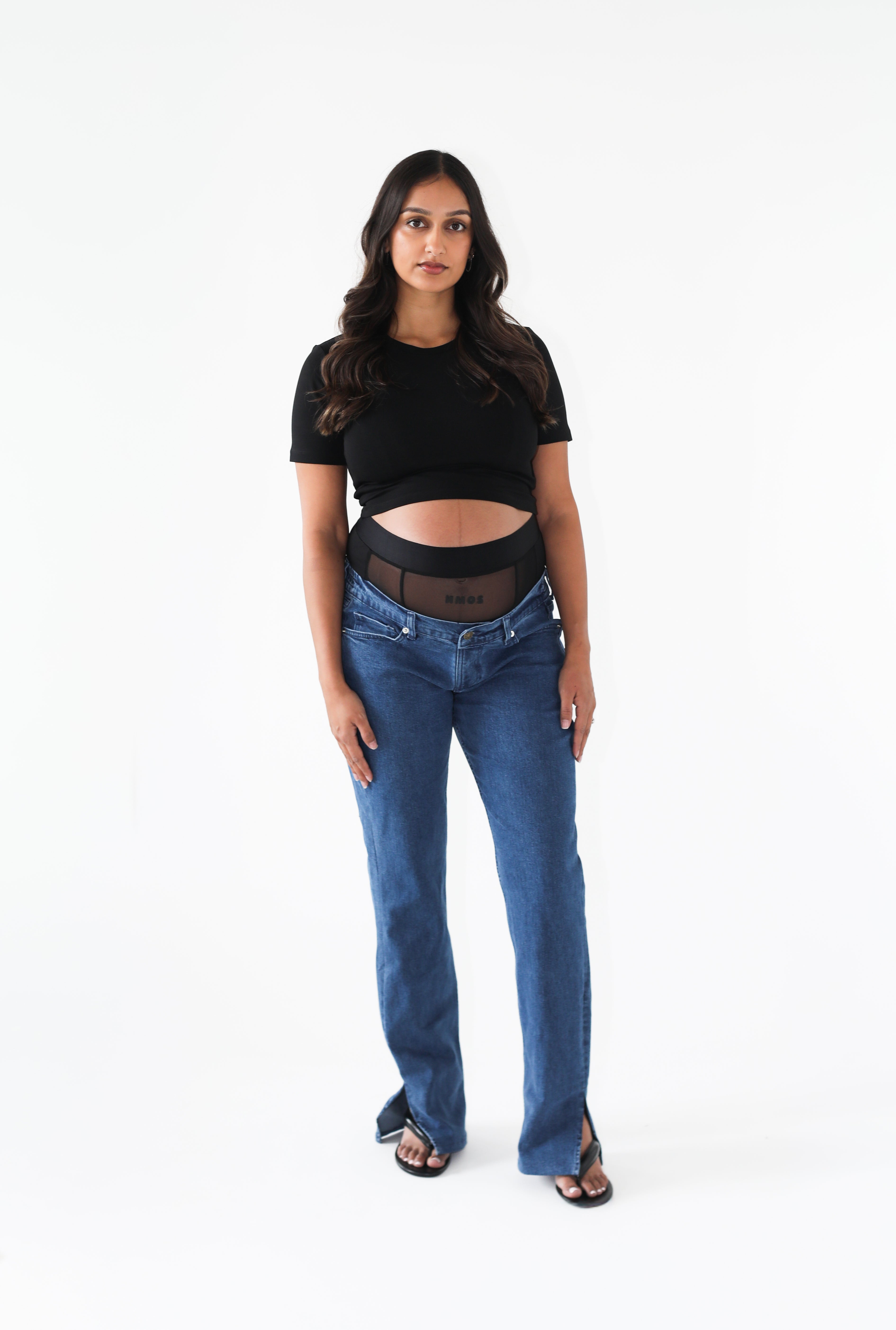 Mesh-Boxer Maternity Jean