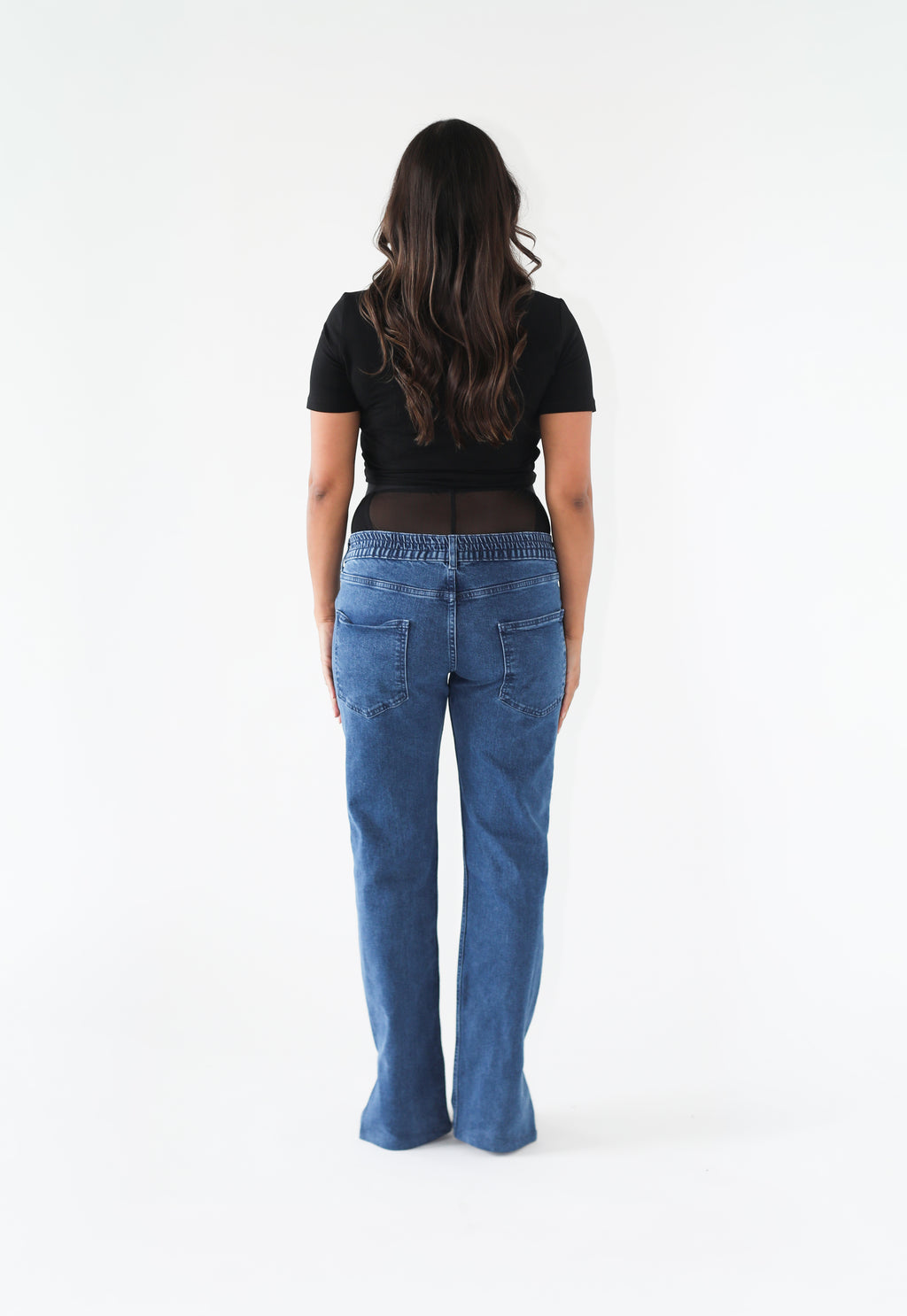 Mesh-Boxer Maternity Jean